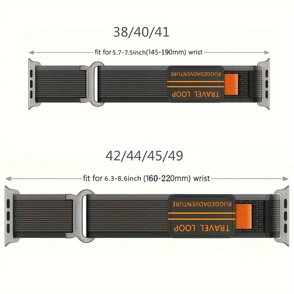 MEGIMPERU - Correa Deportiva Tejida de Nylon Ajustable para Apple Watch