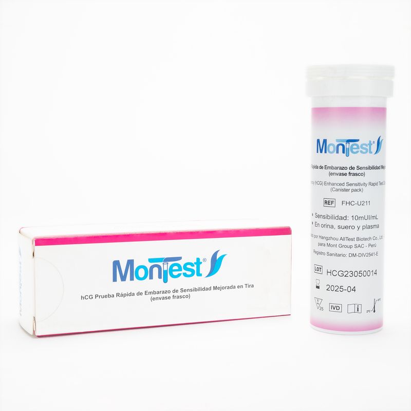GENERICO - Prueba Rápida De Embarazo Hcg En Orina Montest Caja 25 Und