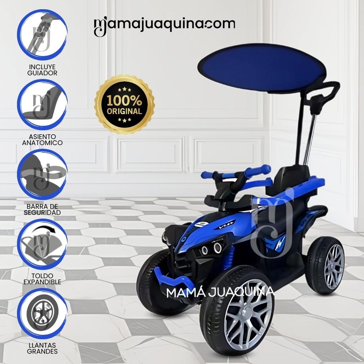 JEEP - Correpasillo Guiador JEEP «ATV BUGGIE» Blue