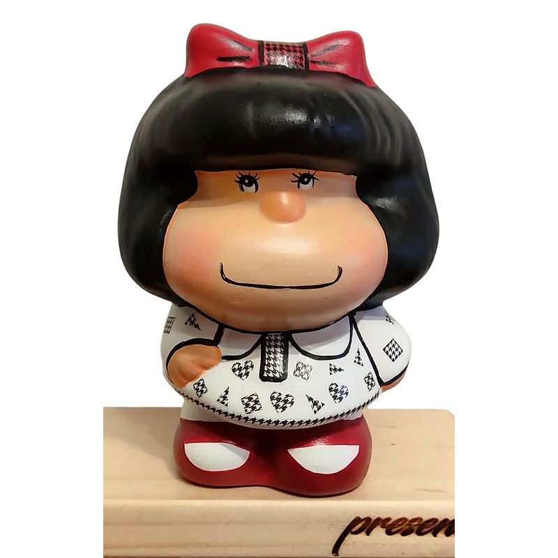 GENERICO - Adorno o alcancía Blanco Mafalda Pintada a Mano - Present