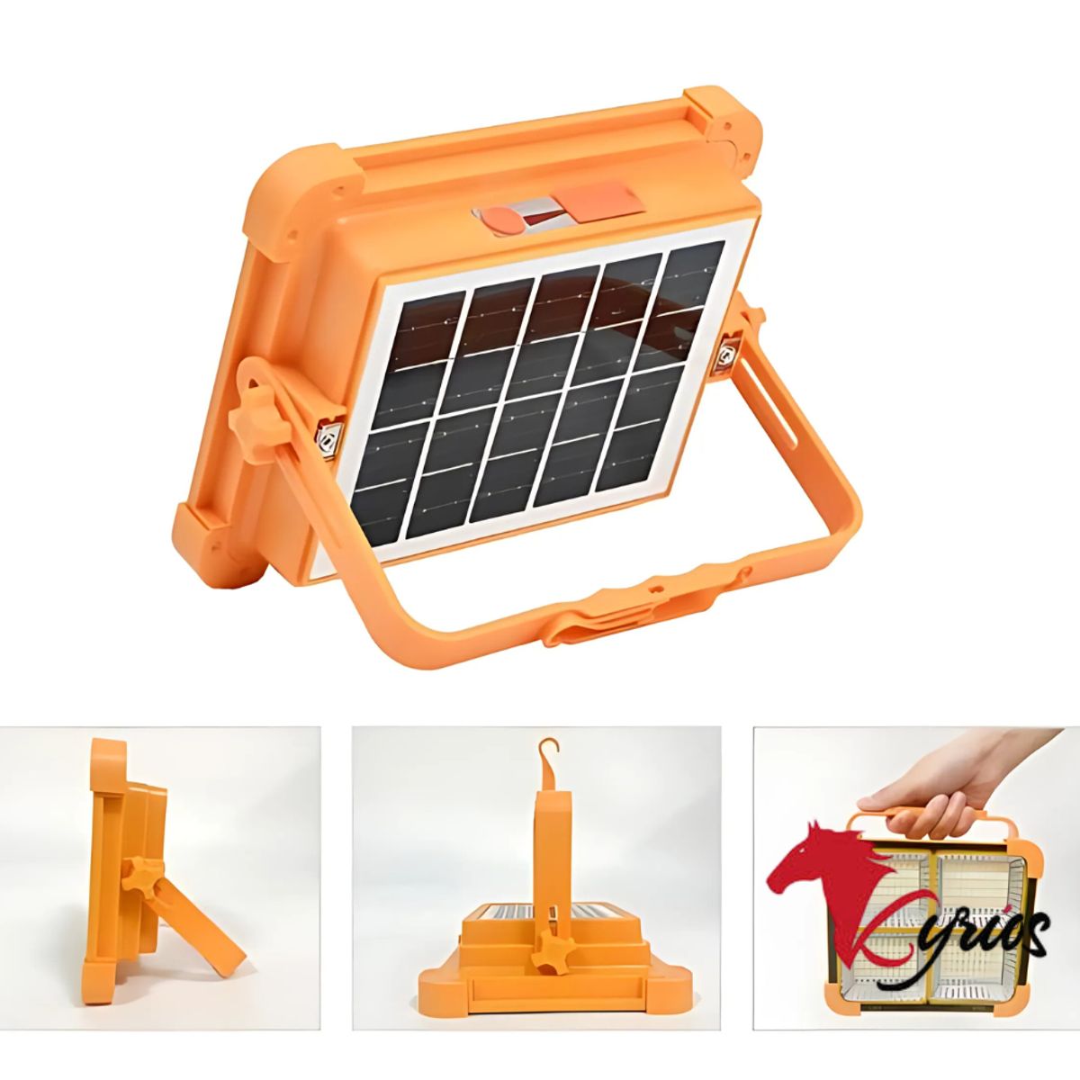 NO LOGO - Reflector De 300 LED Para Camping Con Carga Solar Y Luz Led