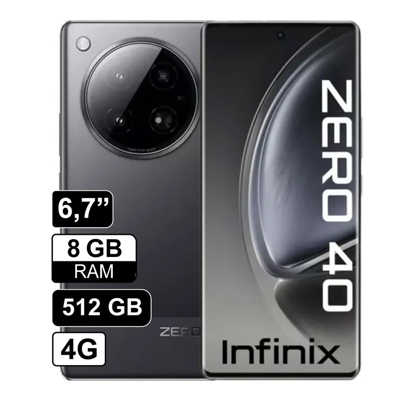 Celular Infinix Zero 40 Dual SIM 512 GB negro 8 GB RAM INFINIX ...