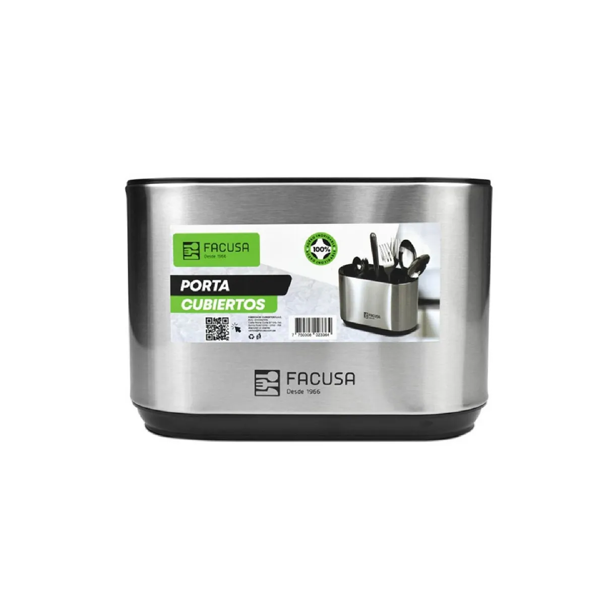 FACUSA - Porta Cubiertos de Mesa FACUSA Acero Inox
