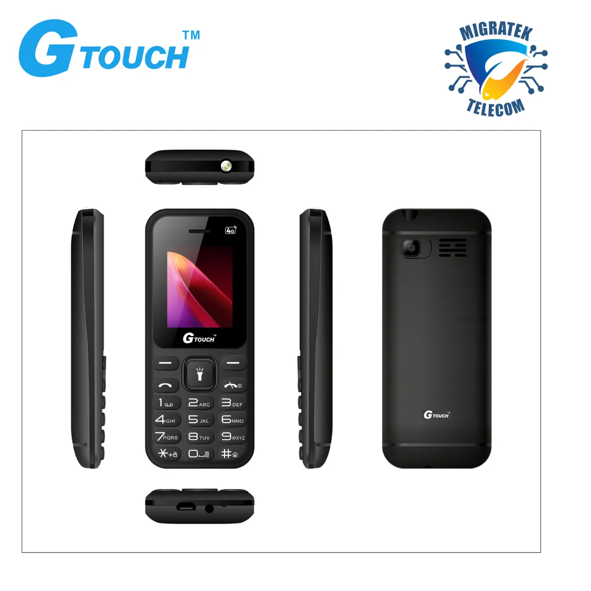 GTOUCH - Teléfono Movil Gtouch GRAVITY 4G Dual SIM - Radio FM - Color Negro