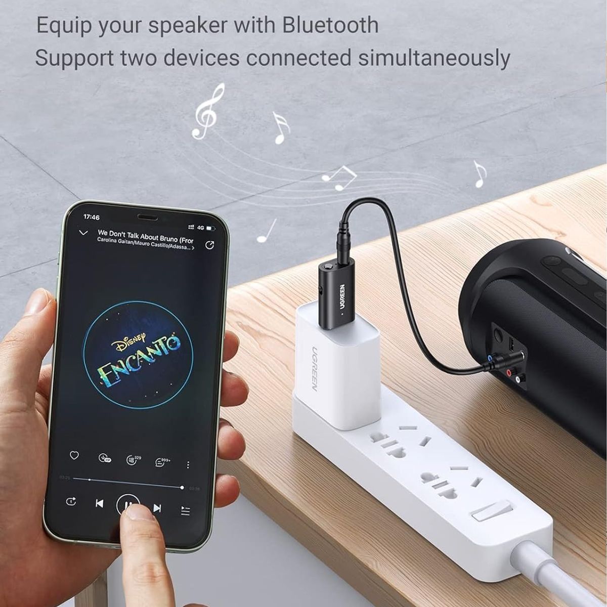 UGREEN - ADAPTADOR BLUETOOTH TRANSMISOR Y RECEPTOR USB 5.1  UGREEN.