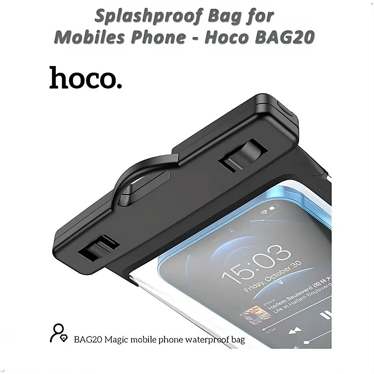 HOCO - Bolsa a prueba de salpicaduras para teléfonos móviles - Hoco BAG20