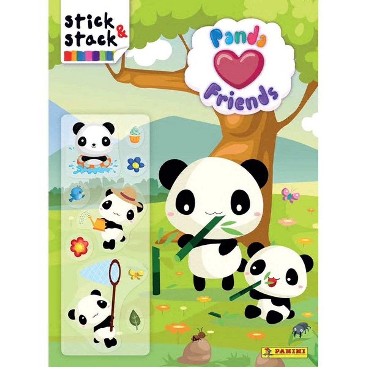 GENERICO - libro infantil PANDA FRIENDS STICK & STACK