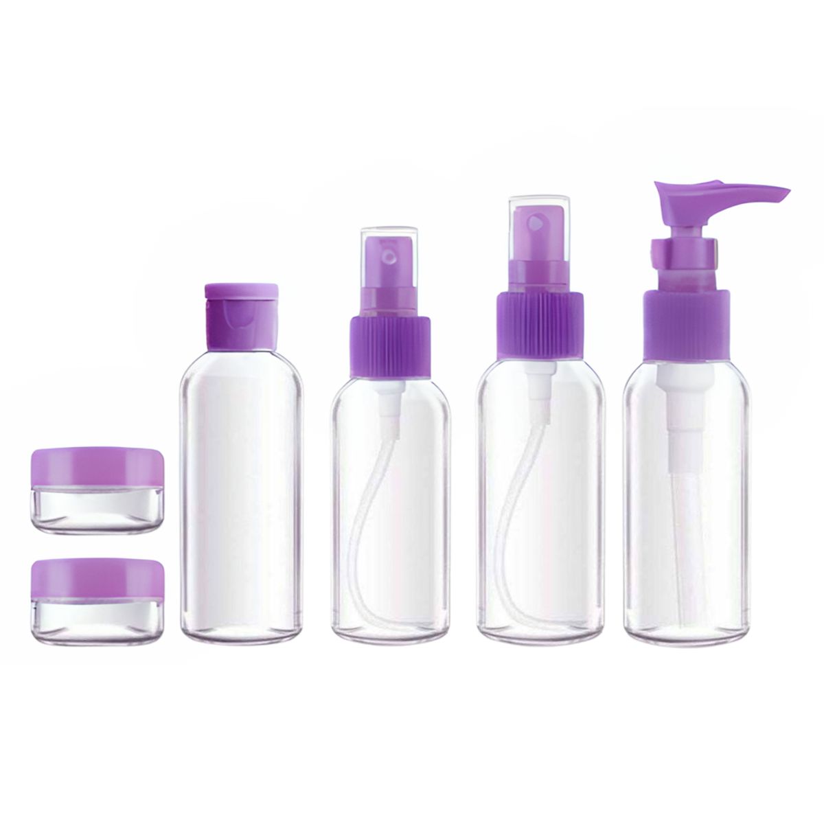 HYGGE - Set de 6 Frascos Pulverizador Contenedor de Aseo para Viaje