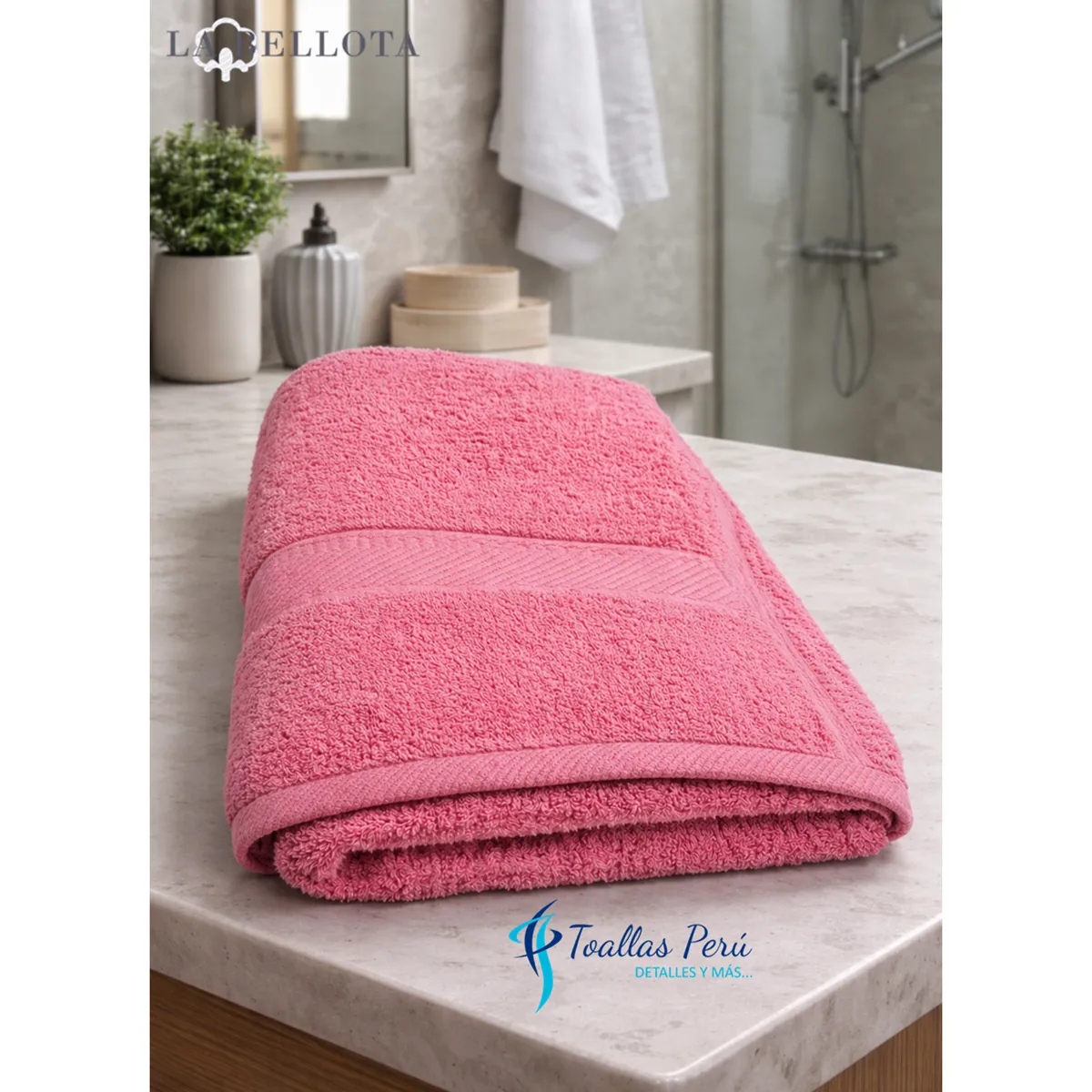 LA BELLOTA - Toalla Baño "Gold Label" 560 grs/m2 "La Bellota" 75×140cm - Palo Rosa