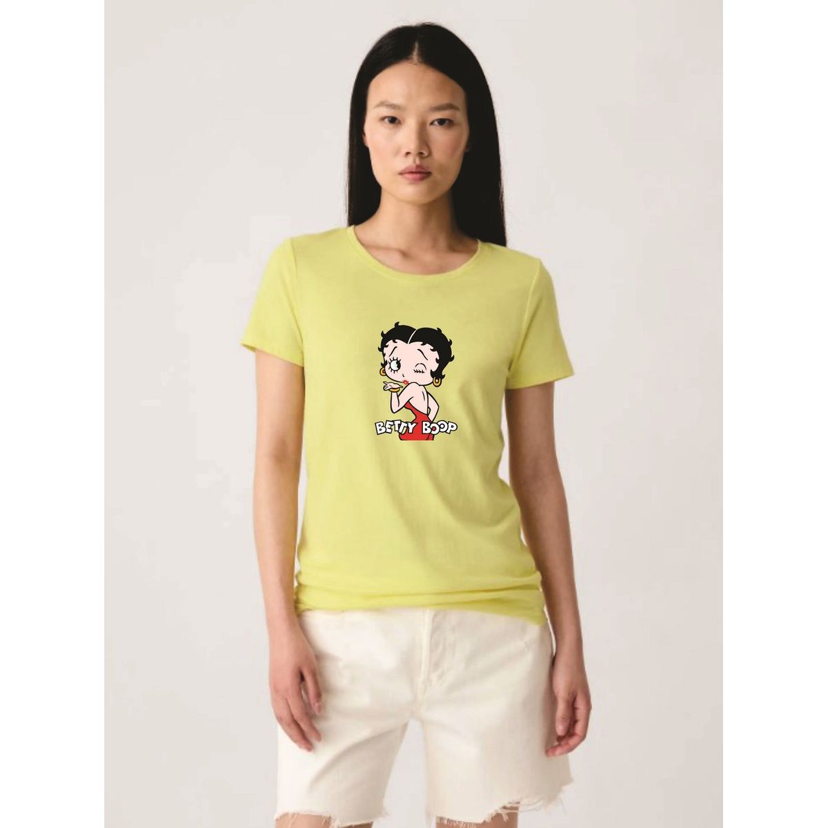 GENERICO - Polo Mujer diseño Nathalie Love It - Amarillo