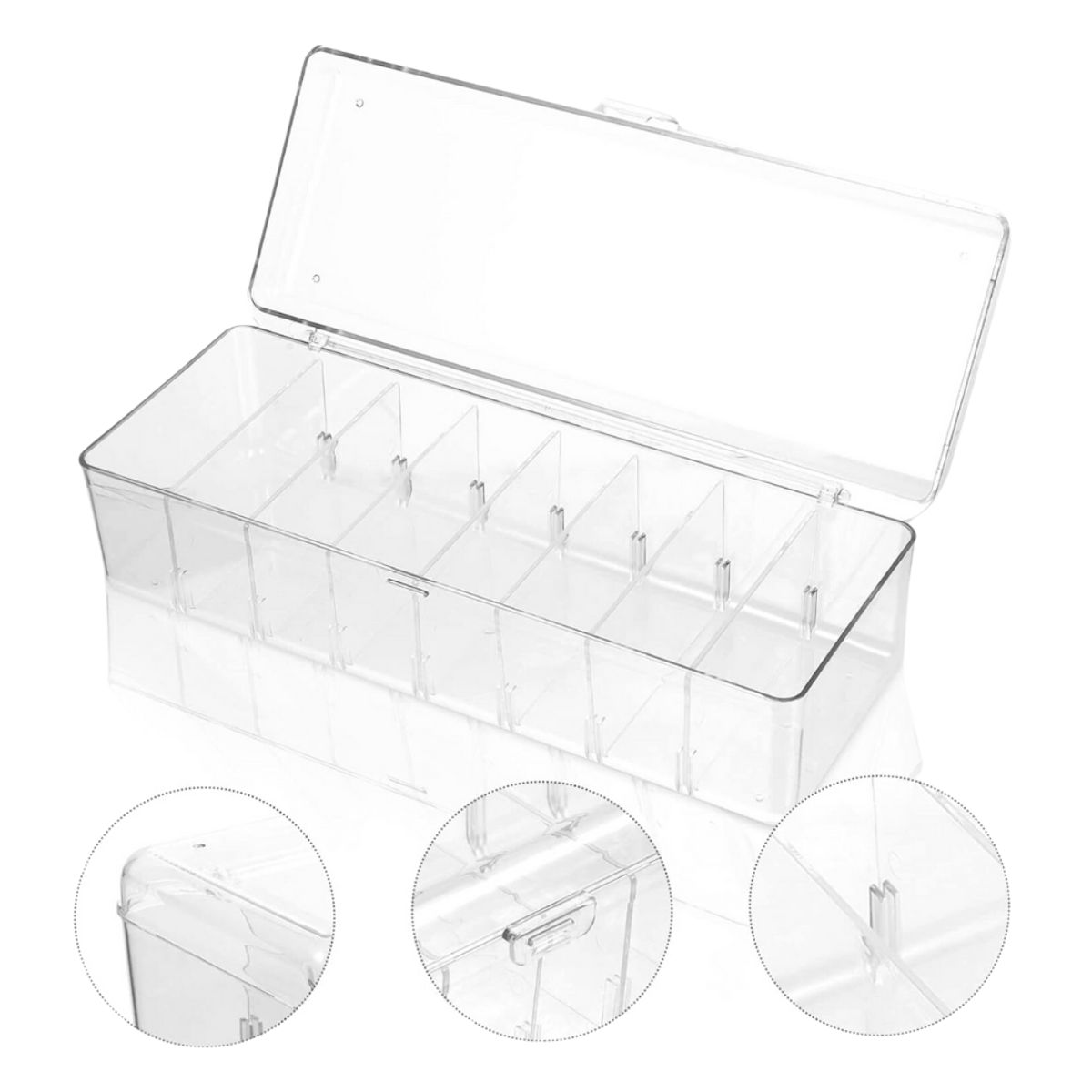 HYGGE - Caja de Almacenamiento Organizadora 8 Divisiones con Tapa