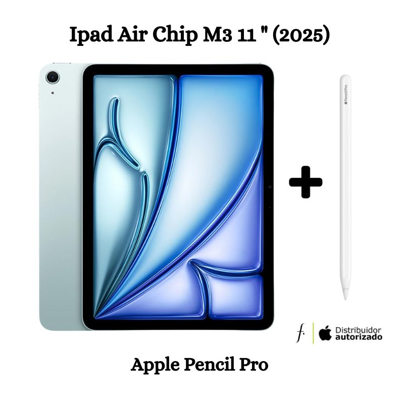 APPLE - Nuevo iPad Air 11 Chip M3 WiFi 128GB - Blue (2025) + Apple Pencil Pro
