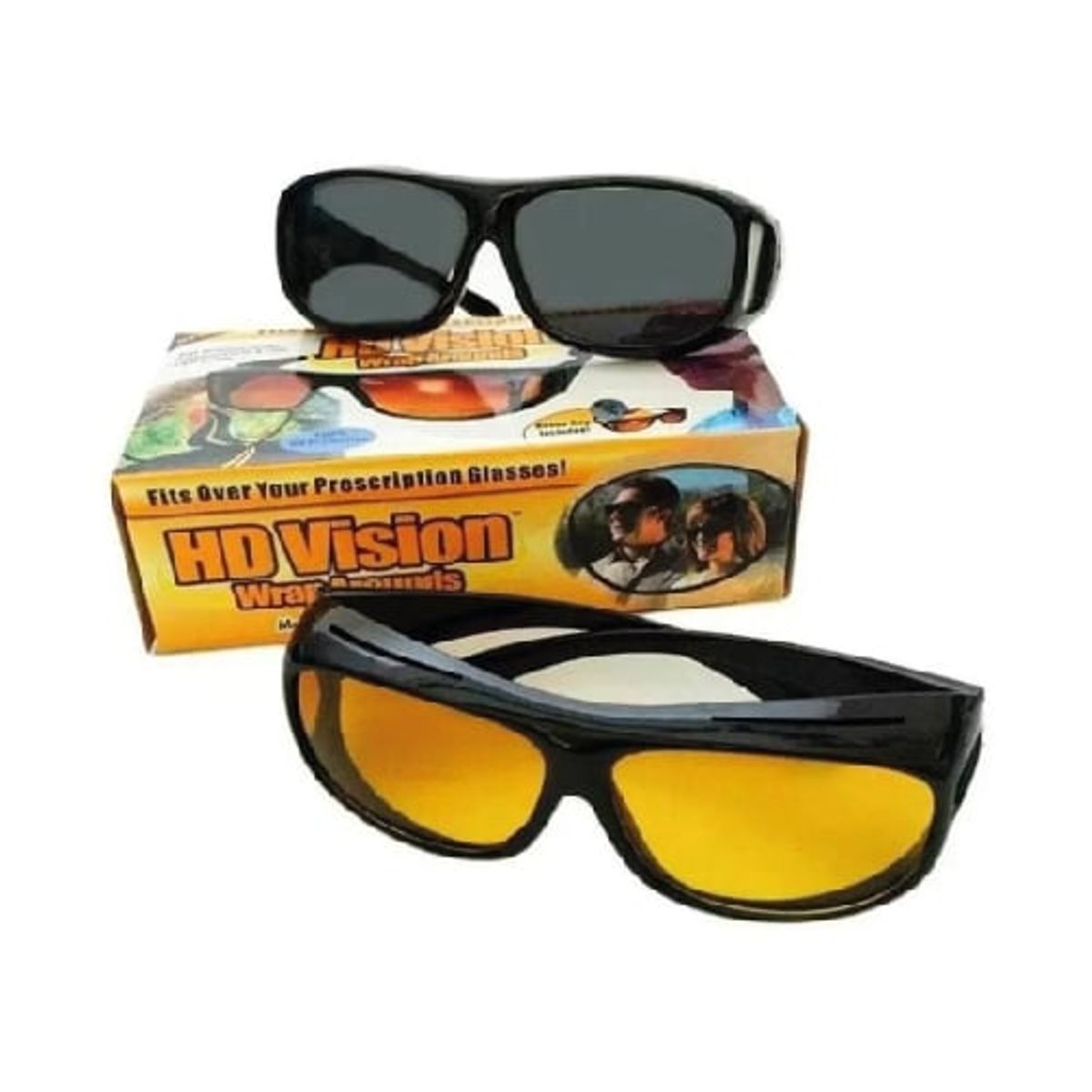 GENERICO - Lentes Doble HD Gafas Día y Noche para Manejo con Super Visión