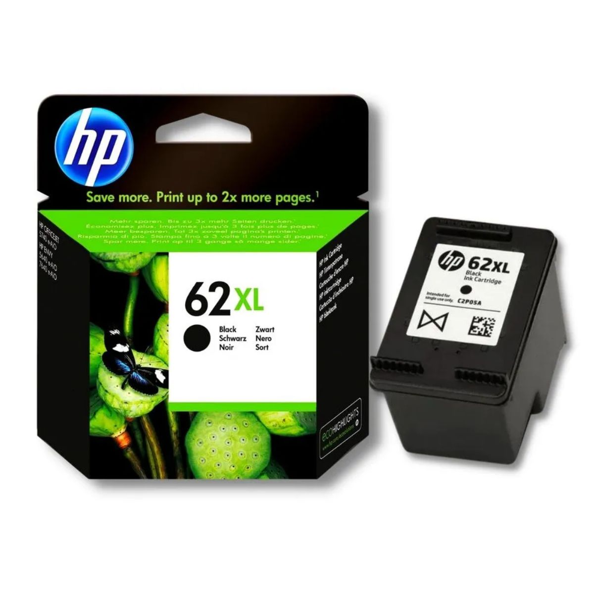 HP - TINTA HP C2P05AL 62XL NEGRO ORIGINAL