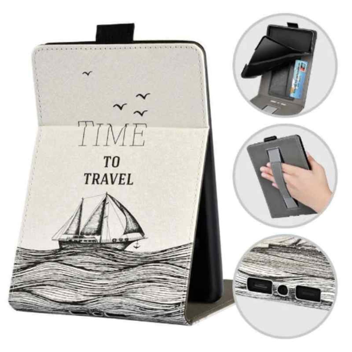 GENERICO - Funda Case C/apoyo Para Amazon Kindle Paperwhite 12° 2024 Velero