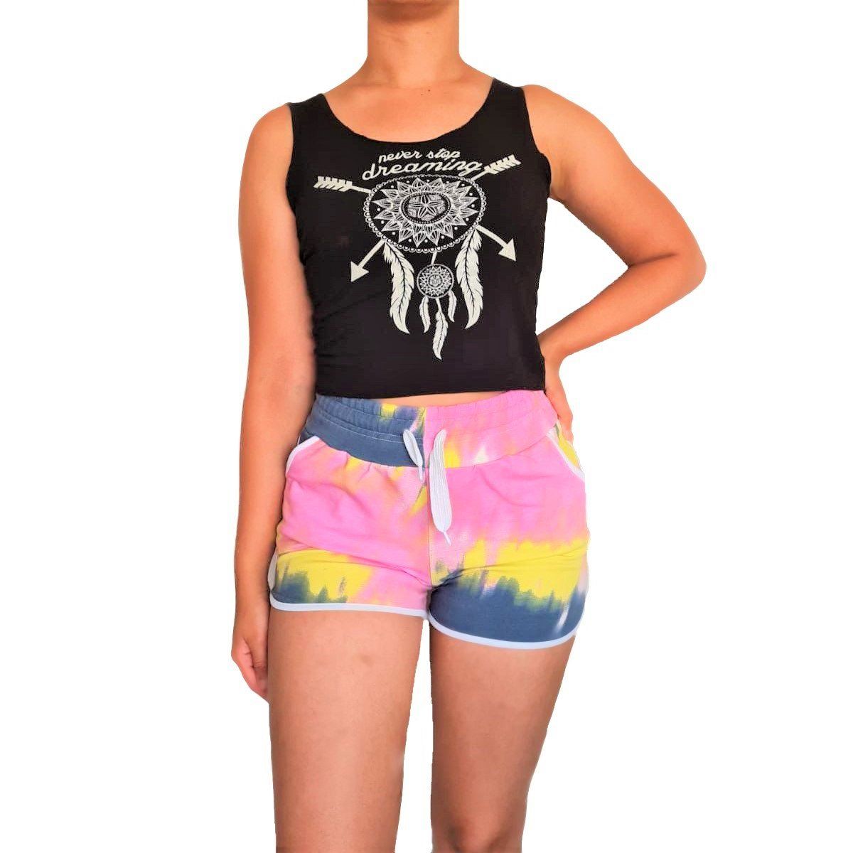 GENERICO - Short Urbano tie dye - Nathalie Love It - Multicolor