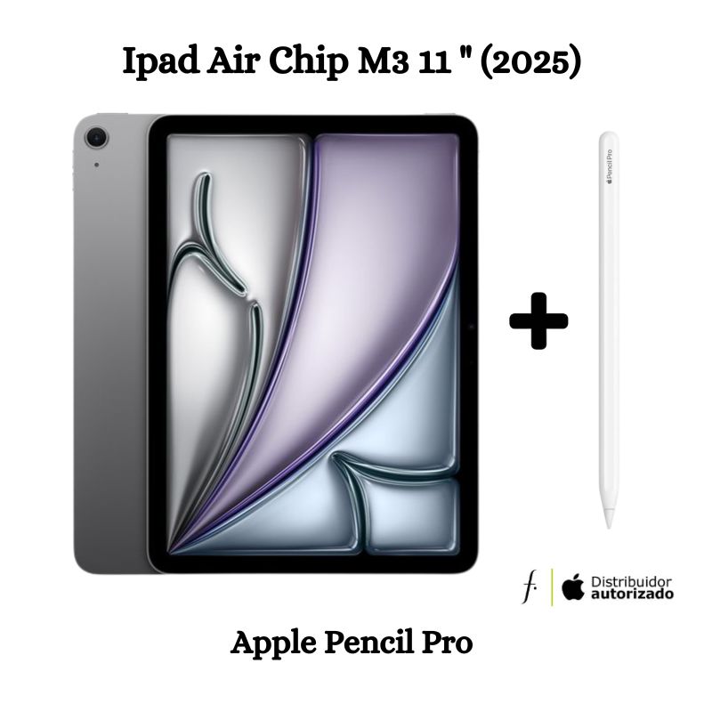 APPLE - Nuevo iPad Air 11 Chip M3 WiFi 128GB - SpaceGray + Apple Pencil Pro