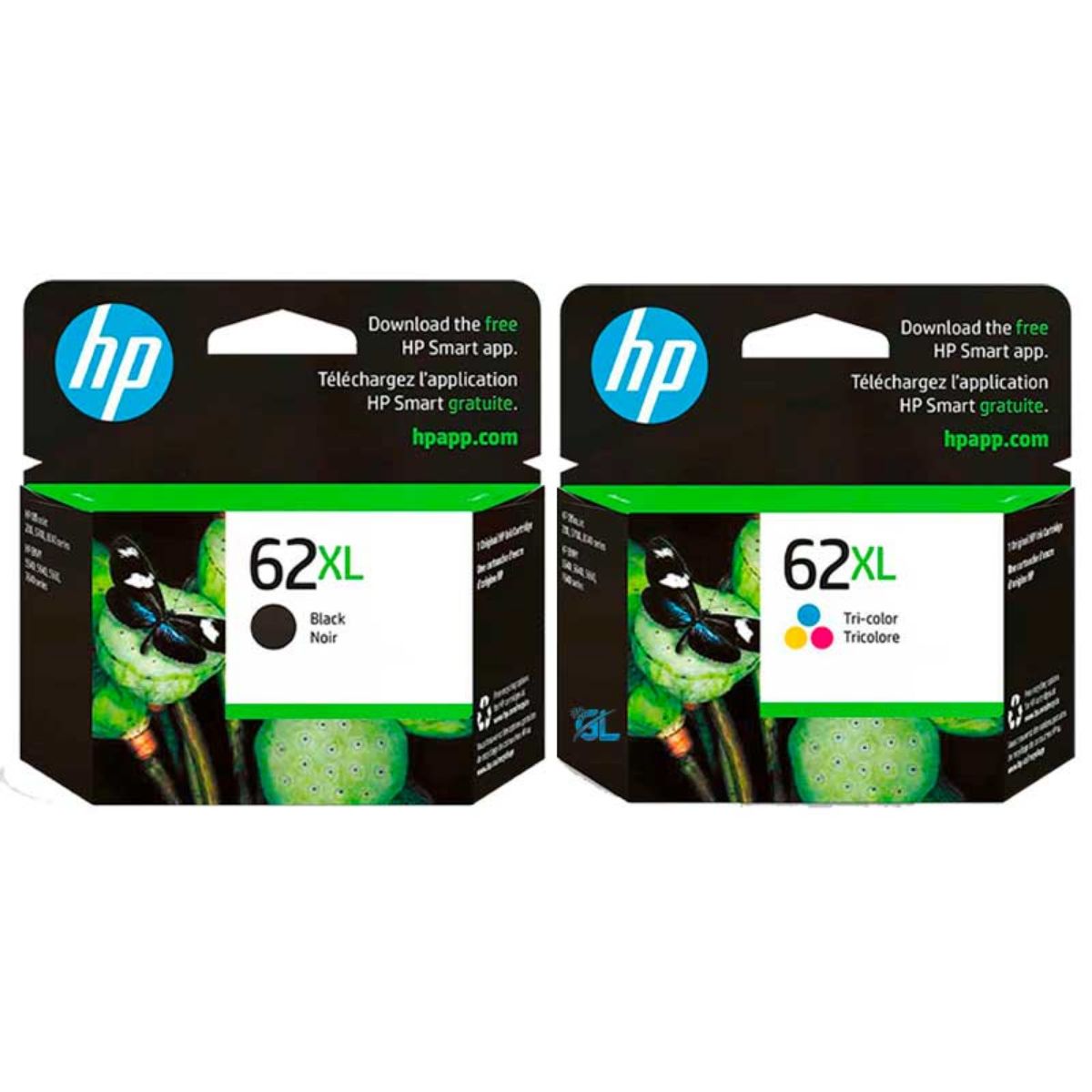 HP - KIT HP C2P05AL 62XL NEGRO y HP C2P07AL 62XL TRICOLOR