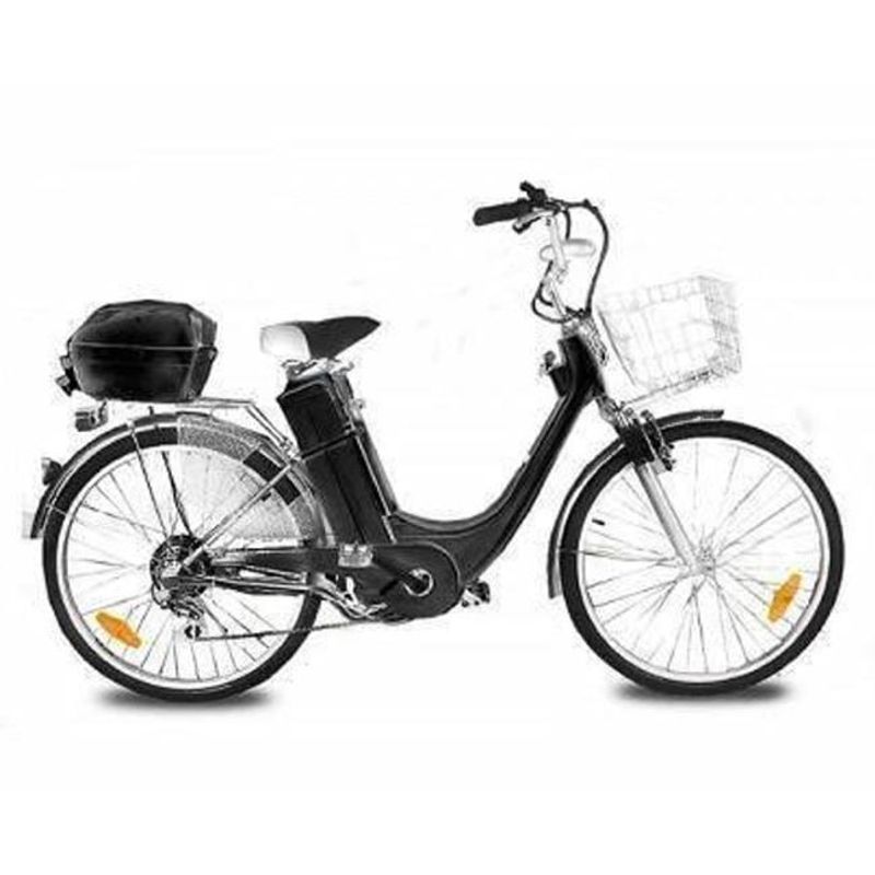 GENERICO - Bicicleta Eléctrica Clásica Negro 36v/250w -  Aro 26