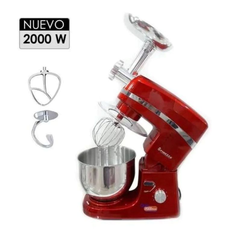 FINEZZA - Batidora Orbital con Moledor Bate Amasa Mezcla FZ-6820B