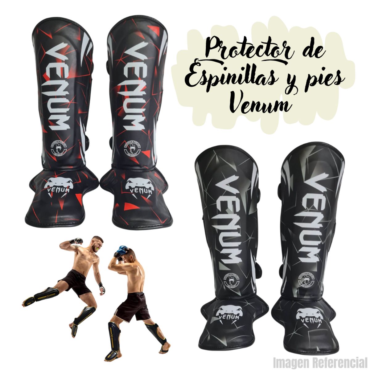 GENERICO - Canilleras Espinilleras para Artes Marciales - RB