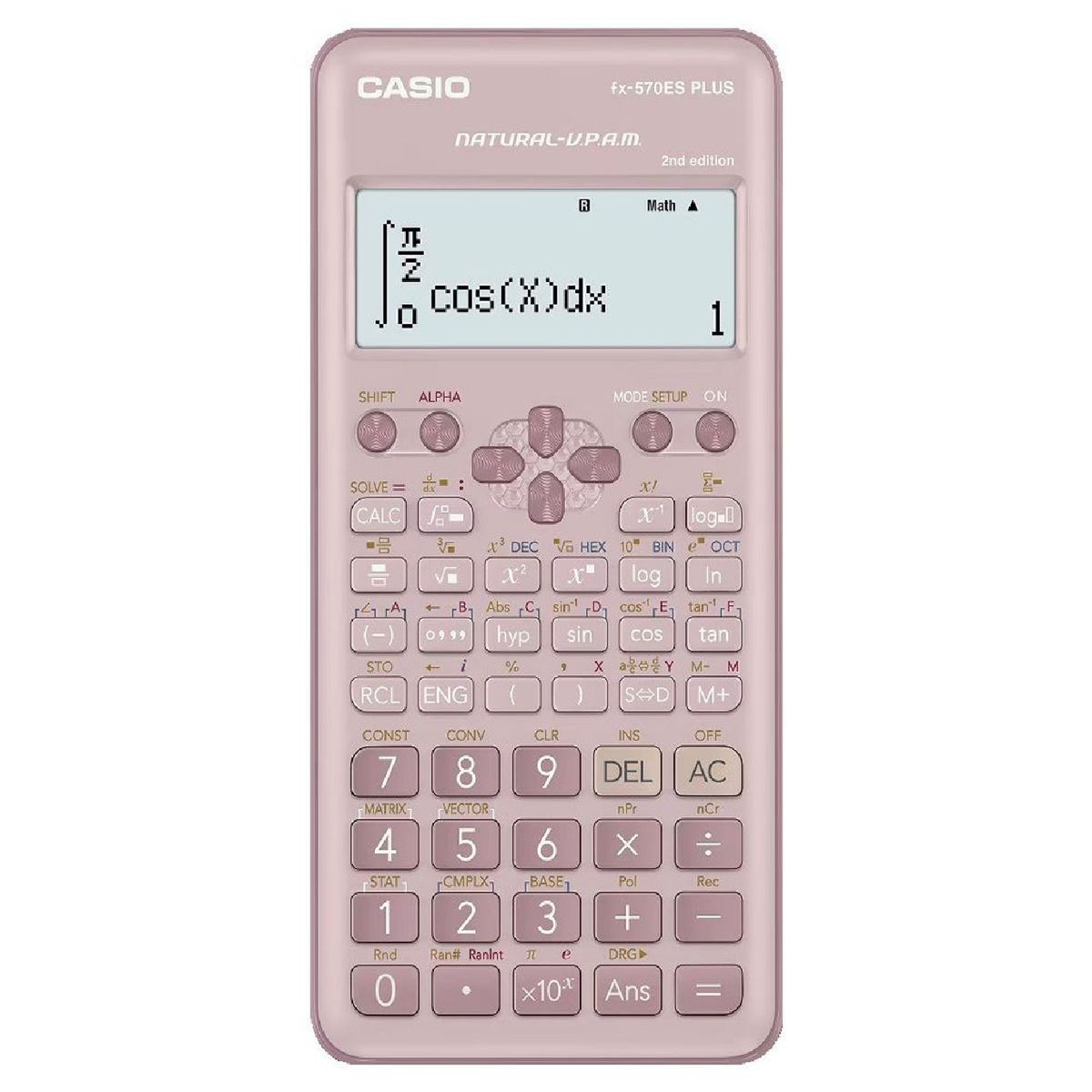 CASIO - Calculadora Científica Casio Estándar FX-570ES PLUS-2PK - Rosado
