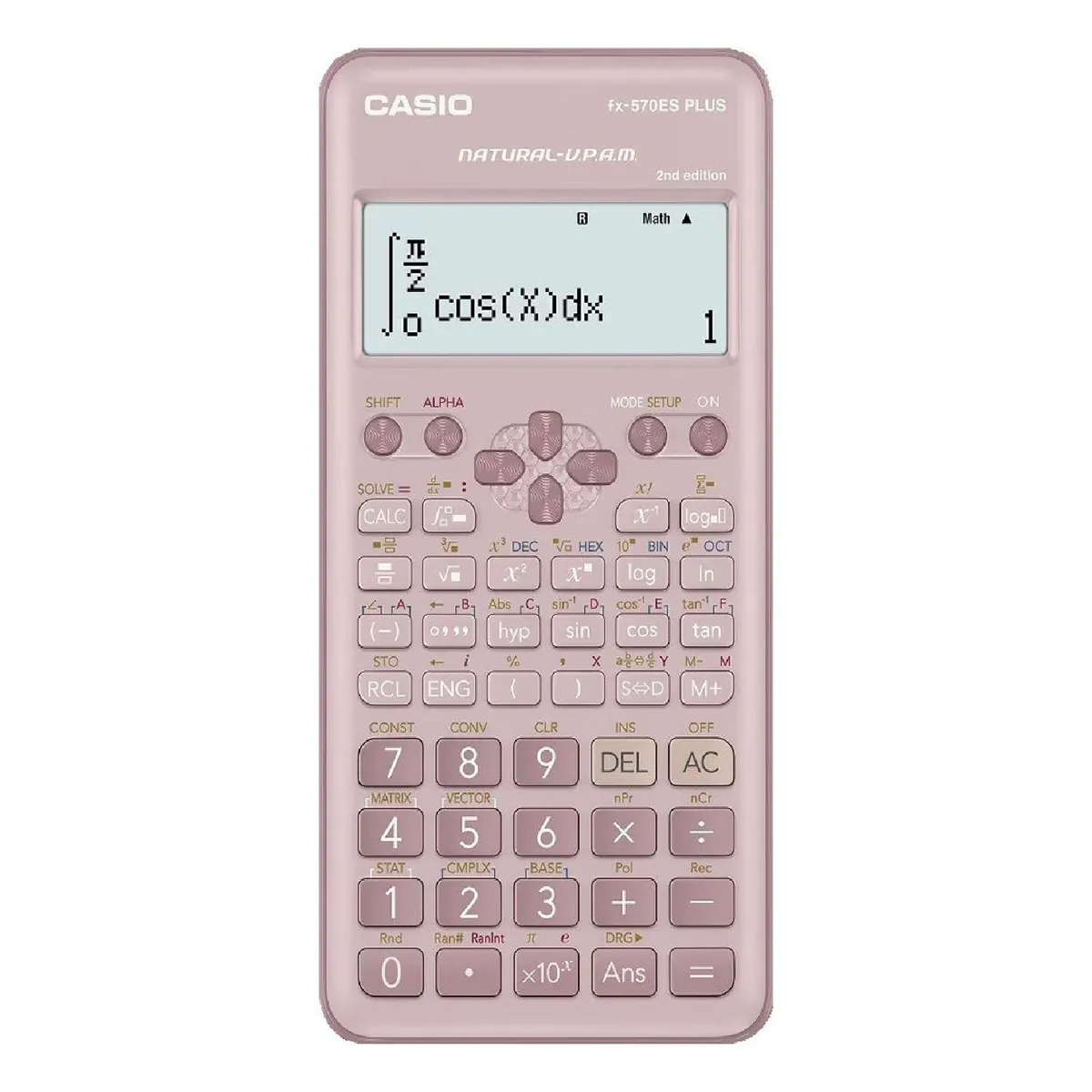 CASIO - Calculadora Científica Casio Estándar FX-570ES PLUS-2PK - Rosado