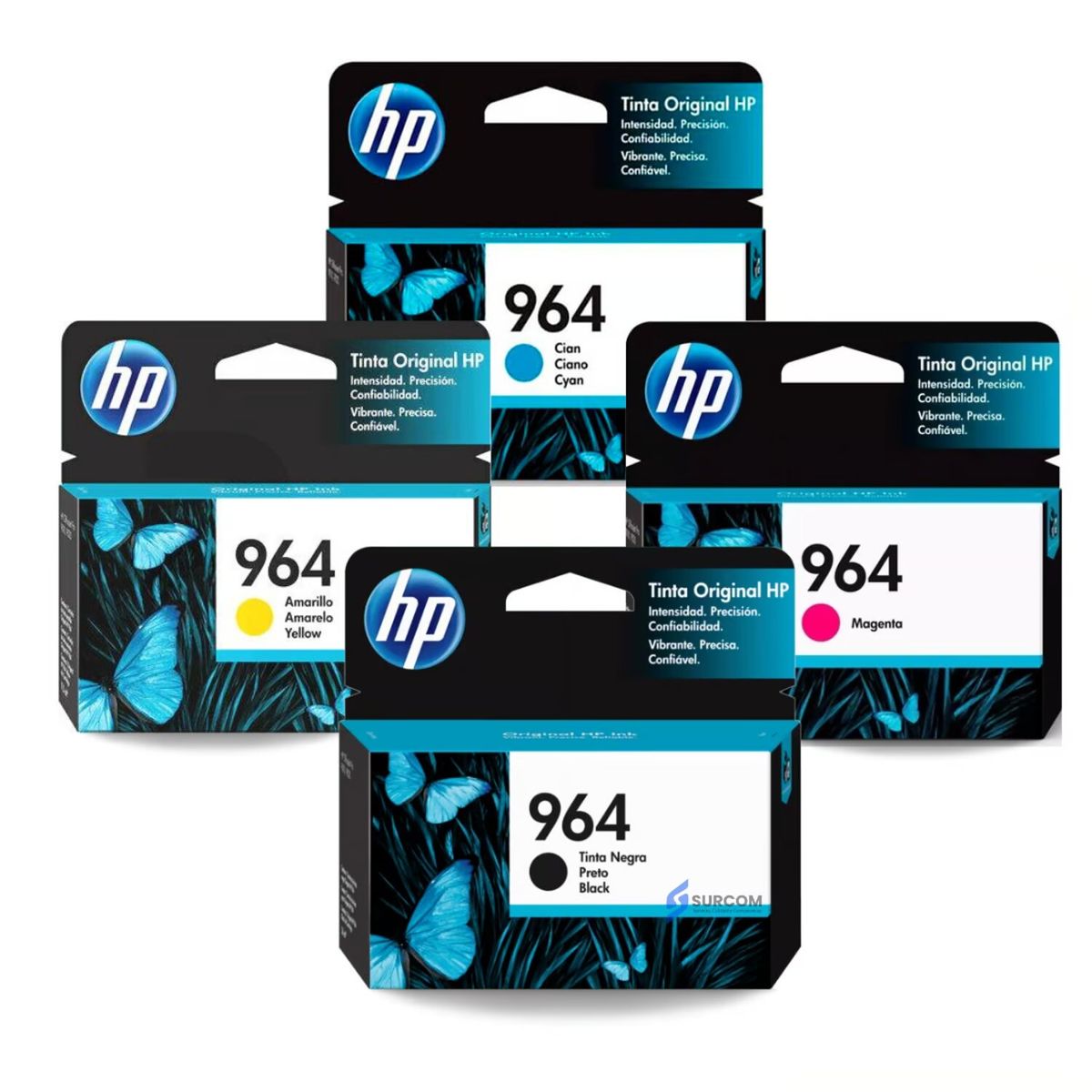 HP - Kit Tinta HP 964 Cyan Magenta Amarillo Negro