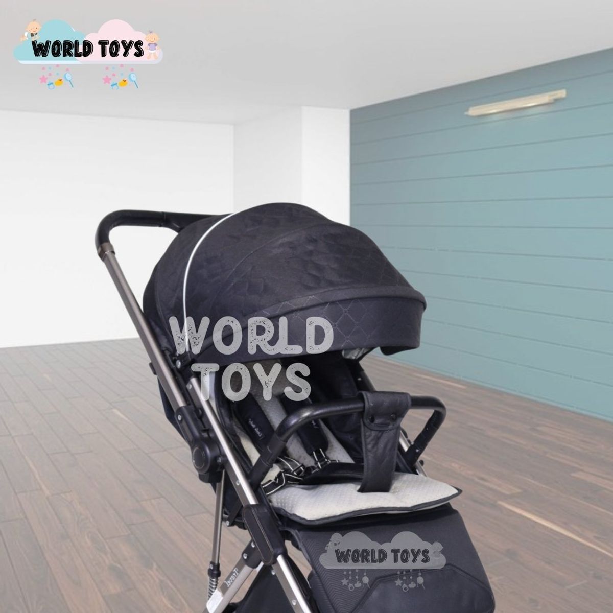 BABY - Coche de Paseo Maleta  «LIVANO TRAVEL» Black