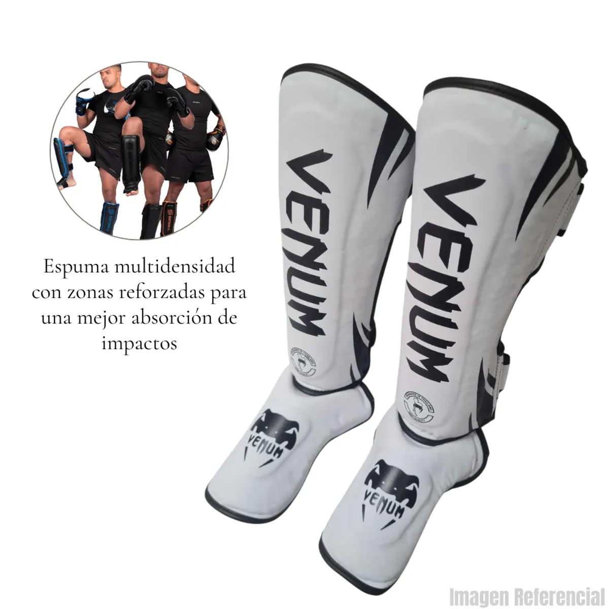 GENERICO - Canilleras Espinilleras para Artes Marciales - BN