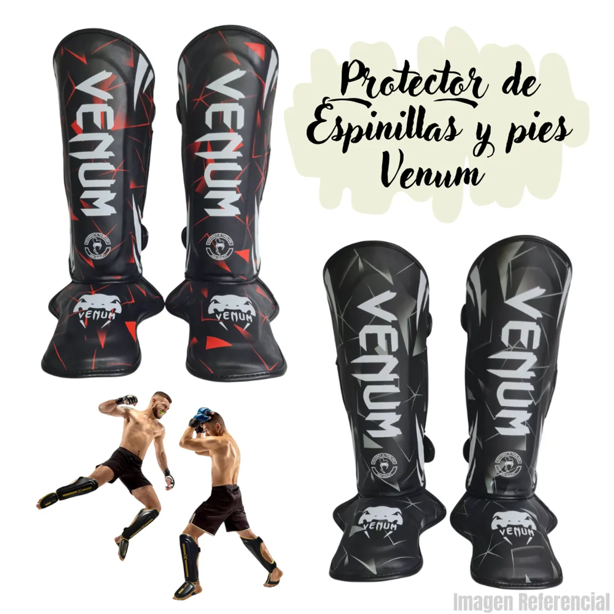 GENERICO - Canilleras Espinilleras para Artes Marciales - RB