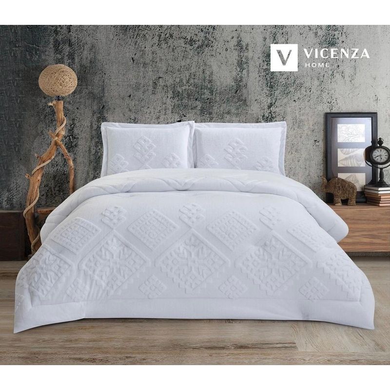 VENECIA - Set de Edredón 2Pz de Piel conejo c/ Piel de Ángel de 5 Piezas 100% Premium