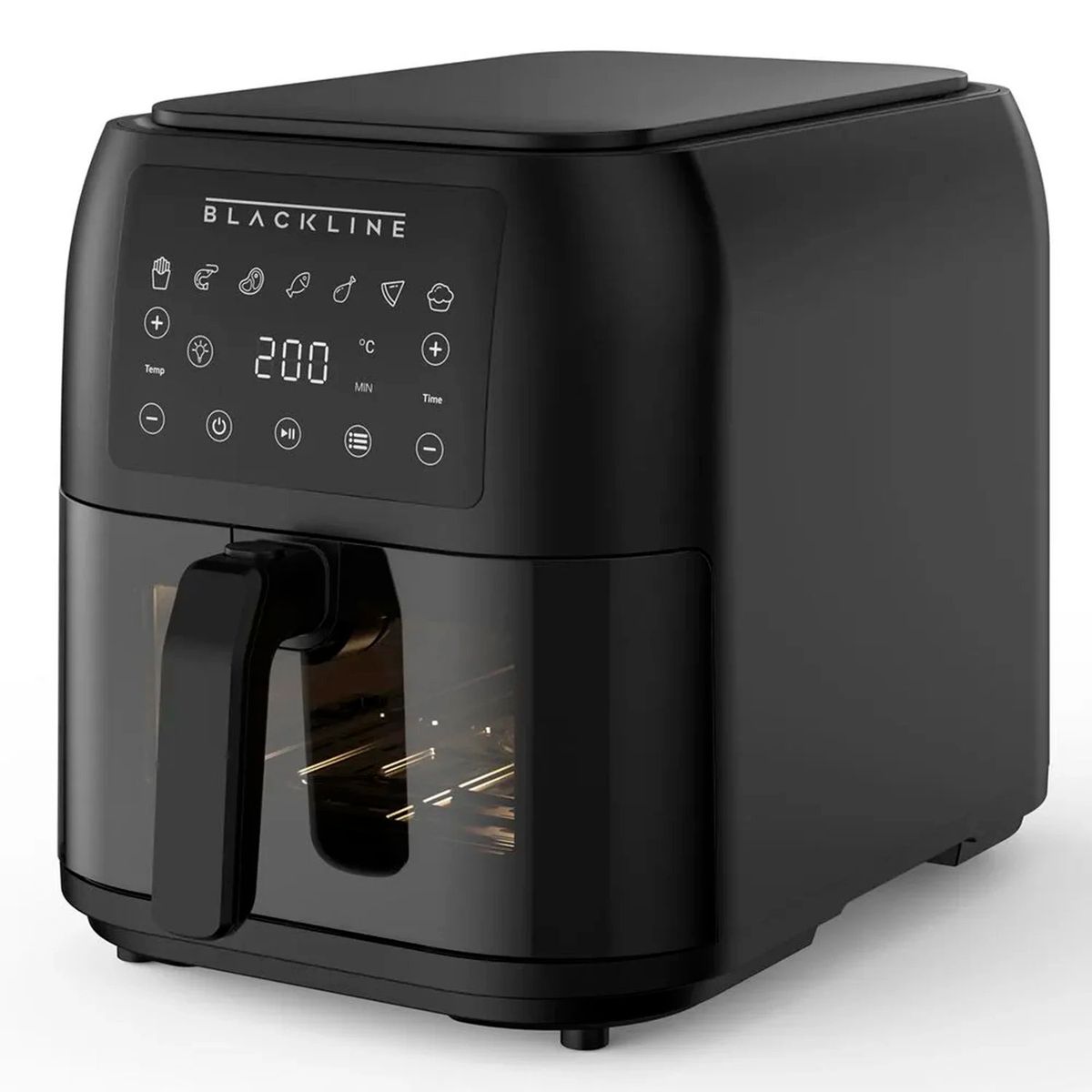 BLACKLINE - FREIDORA DE AIRE DIGITAL BLACKLINE 8L AFT08008A NEGRO