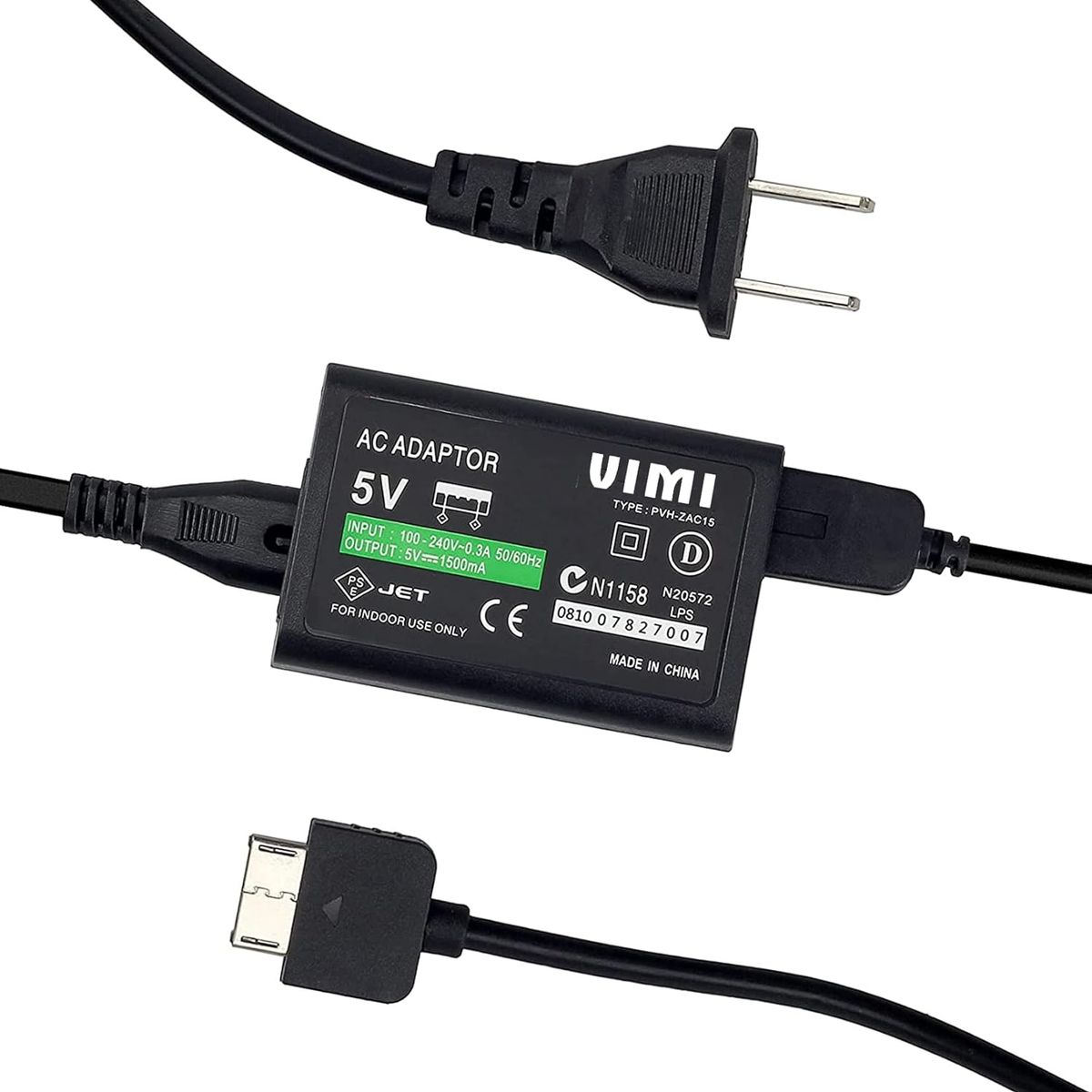 GENERICO - Cargador Para PSVITA 1000 (FAT) + cable usb