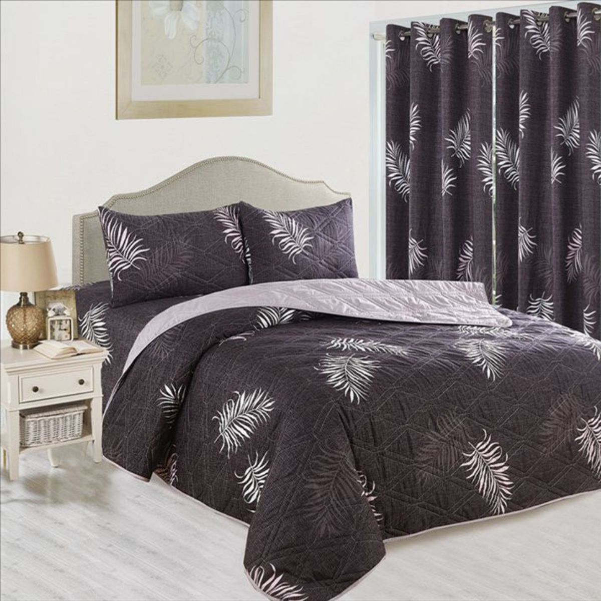 GENERICO - CUBRECAMA DE VERANO 7 PIEZAS 2 PLAZAS