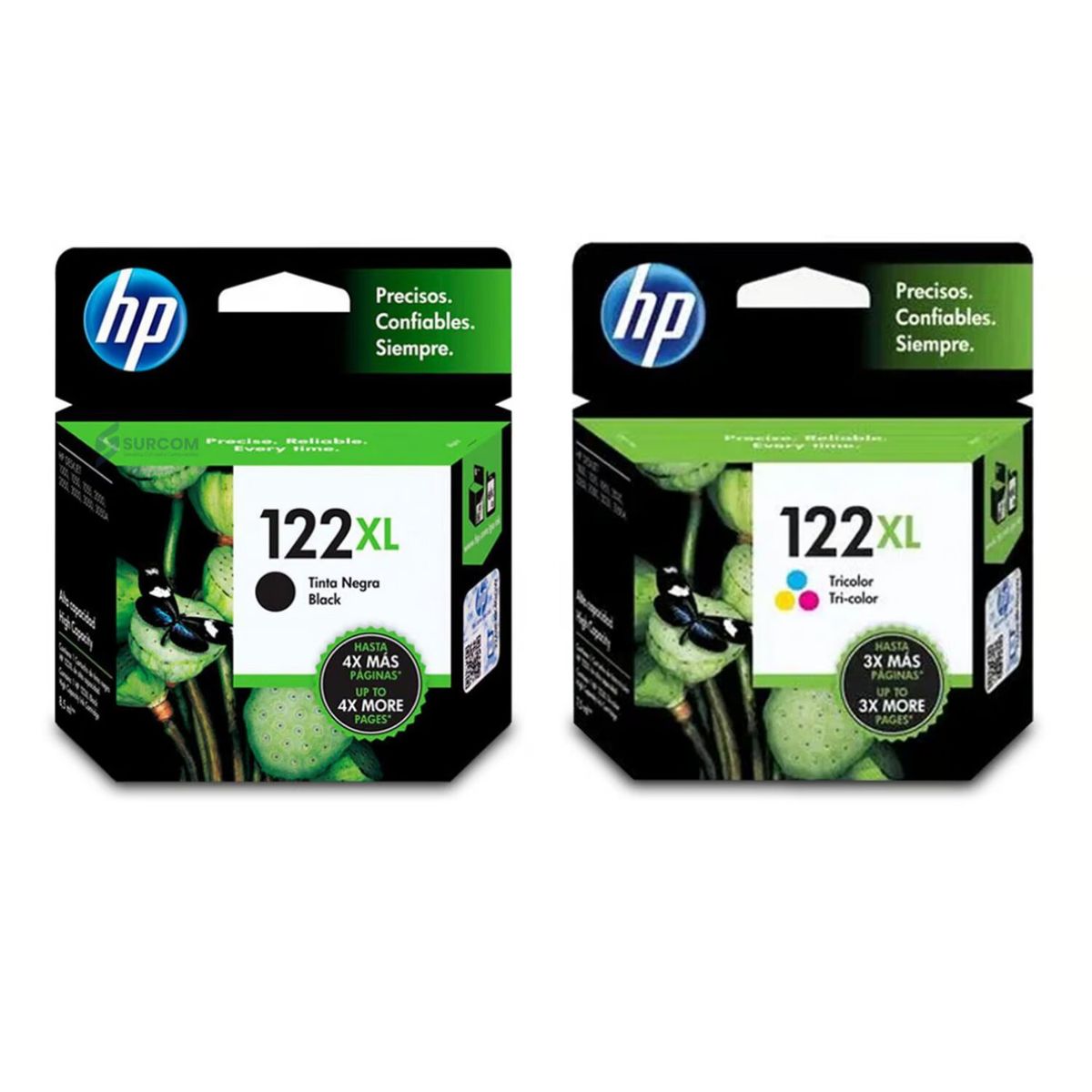 HP - Kit Tinta HP 122XL Negro Tricolor