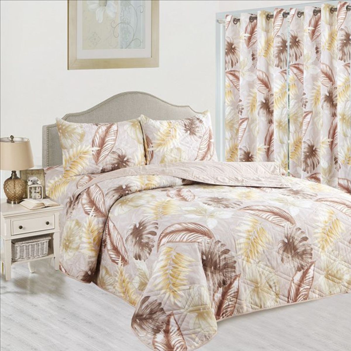 GENERICO - CUBRECAMA DE VERANO 7 PIEZAS 2 PLAZAS