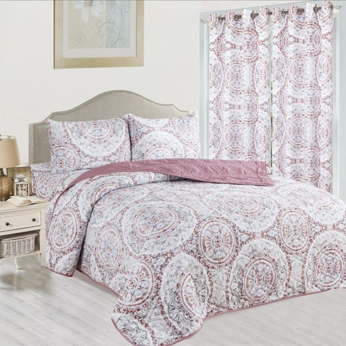 GENERICO - CUBRECAMA DE VERANO 7 PIEZAS 2 PLAZAS