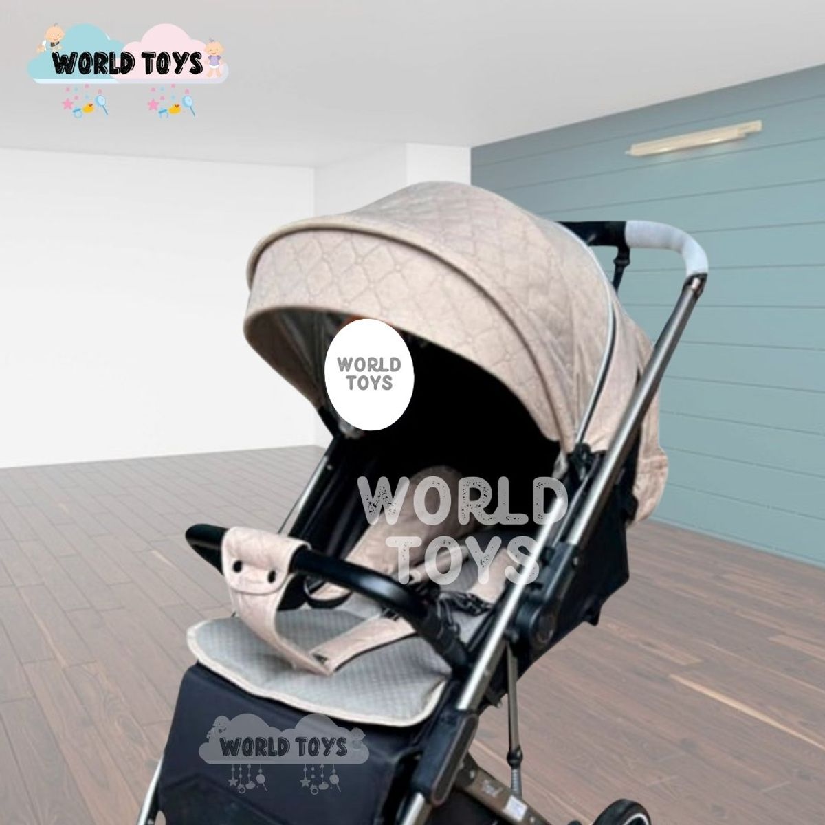 Baby - Coche de Paseo Maleta  «LIVANO TRAVEL» Beige