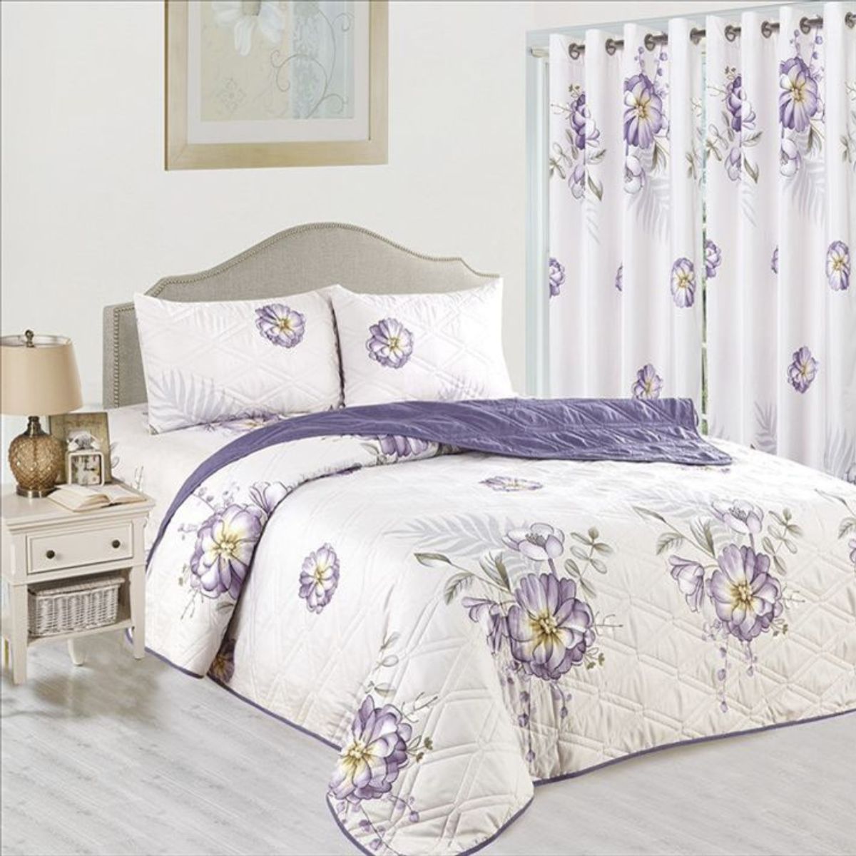 GENERICO - CUBRECAMA DE VERANO 7 PIEZAS 2 PLAZAS