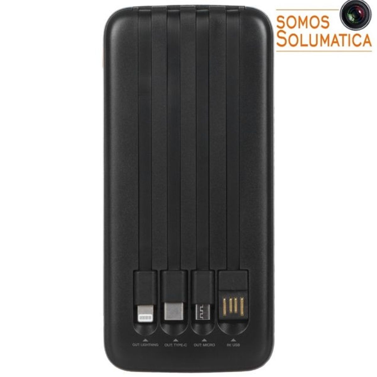 TRANYOO - Cargador Portatil 10000mA - 20W Cables integrados - Bateria Tranyoo
