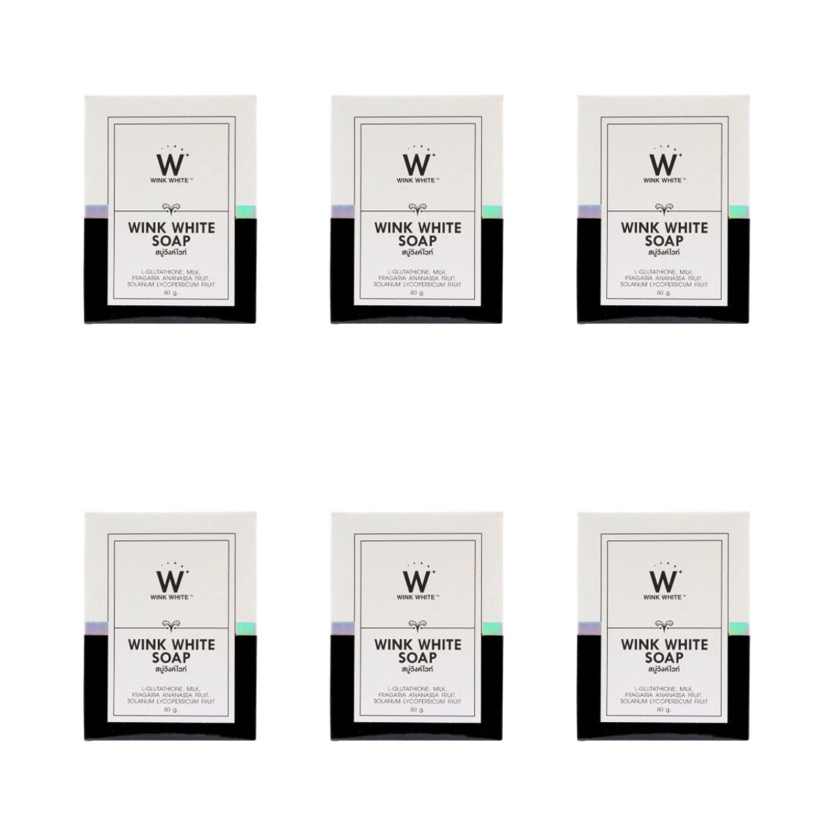 WINK WHITE - Jabon Wink White Soap 80 gr x 6 unds