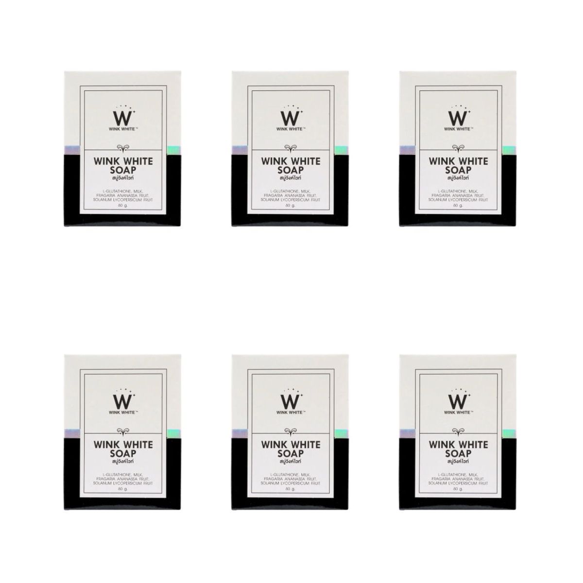 WINK WHITE - Jabon Wink White Soap 80 gr x 6 unds