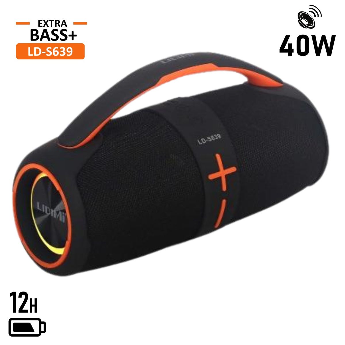 LIDIMI - Parlante Portátil Lidimi Bluetooth 40 Watts LD-S639 XBASS