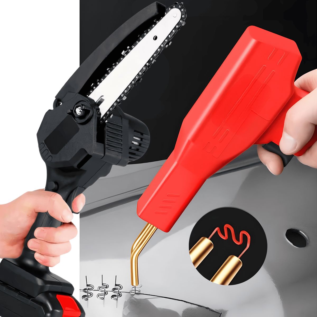 ROSH - Combo Pro Motosierra 14 + Soldador de Plástico