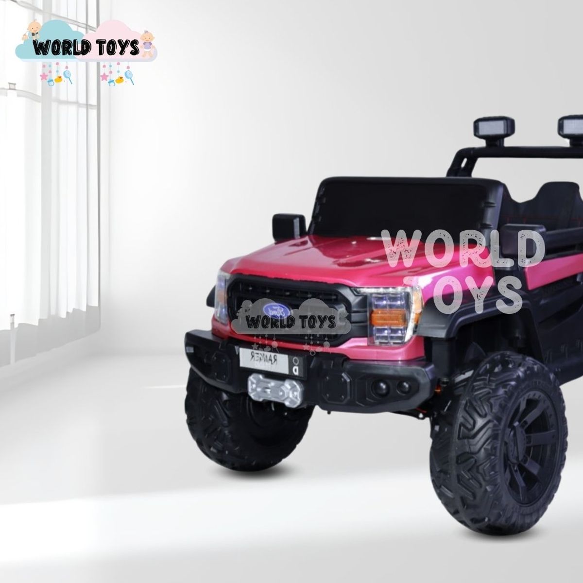 FORD - Carro a Batería 4 x 4 «FORD MERCY» Todo Terreno Pink