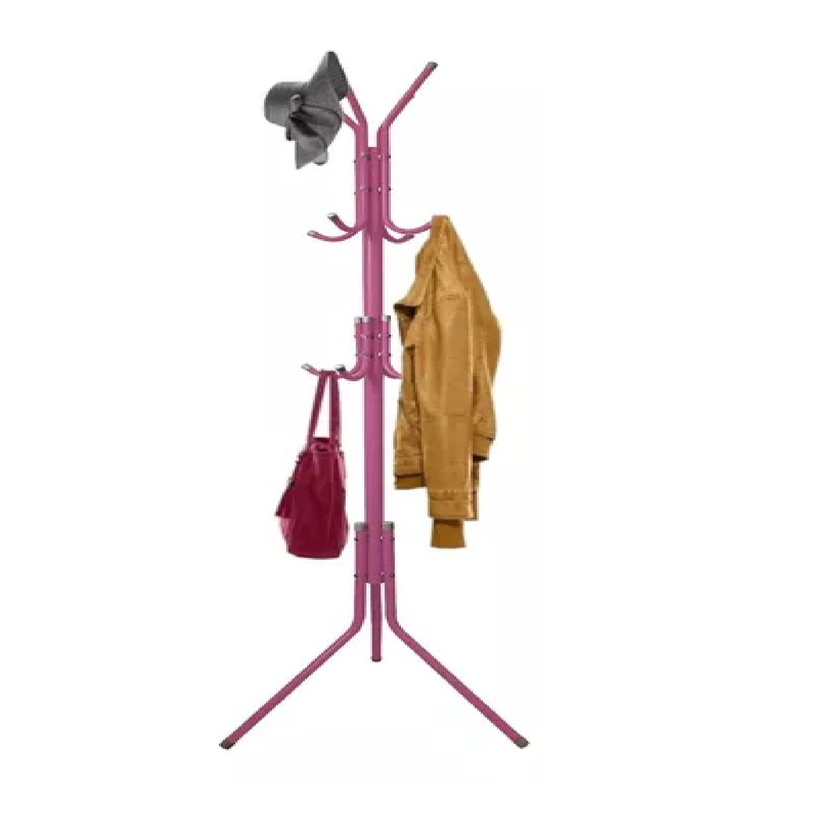 GENERICO - Perchero Colgador Metal Armable Pie Ropa Carteras Sombrero