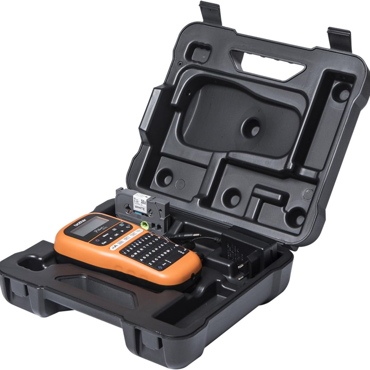 BROTHER - Rotuladora portátil Brother PTE110VP con maletín de transporte