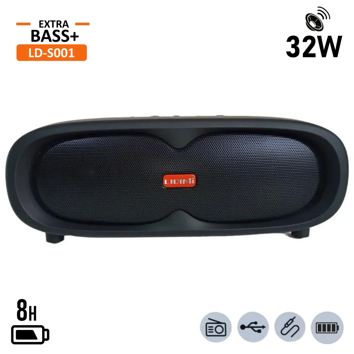 LIDIMI - Parlante Lidimi LD-S001 40W BT USB Radio FM