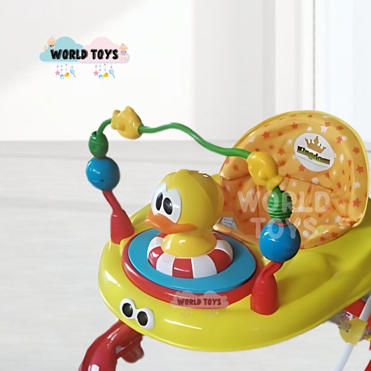 BABY - Andador con Tablero Musical «DUCKY LUCKY» 3 en 1 Red